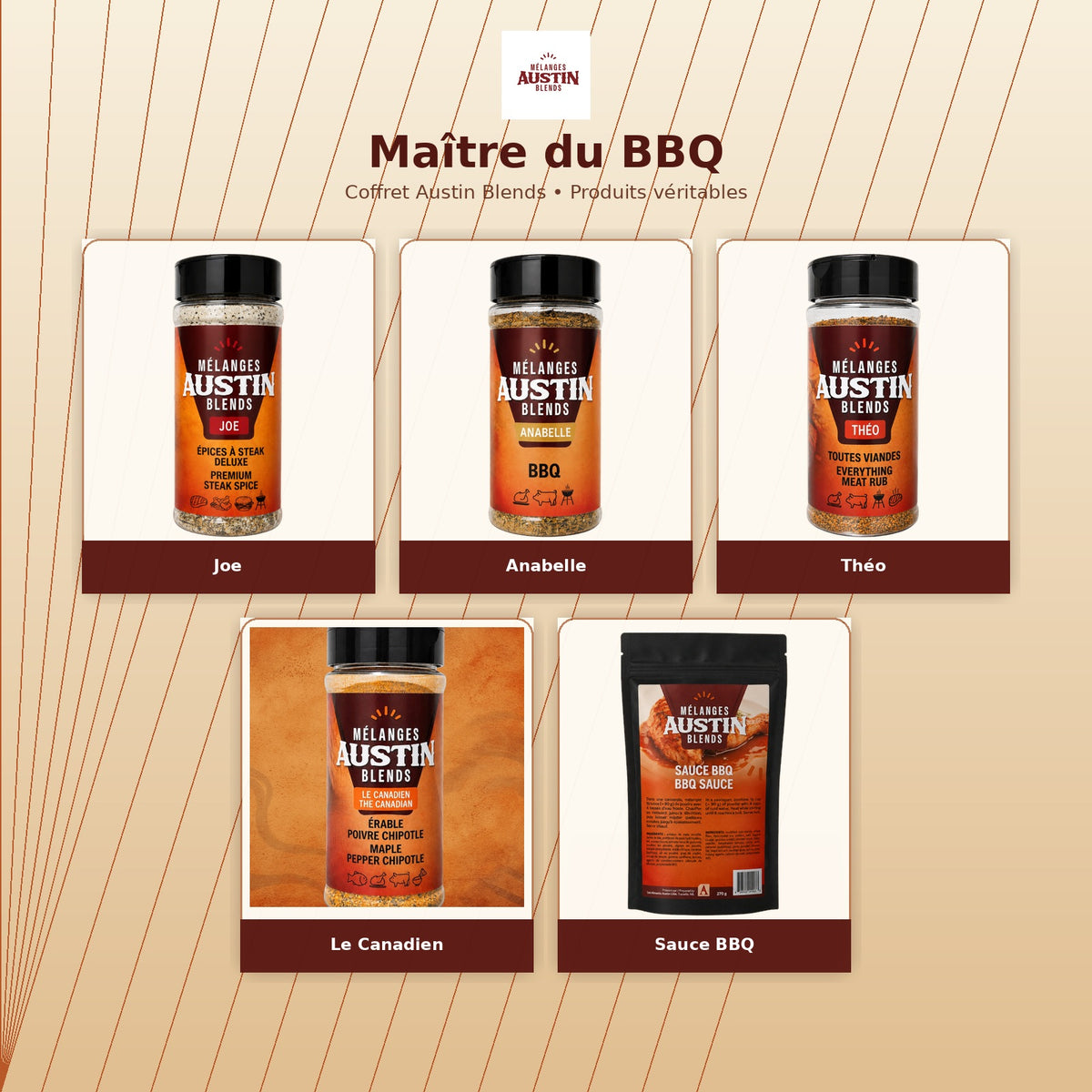 Coffret Maître du BBQ de Mélanges Austin Blends